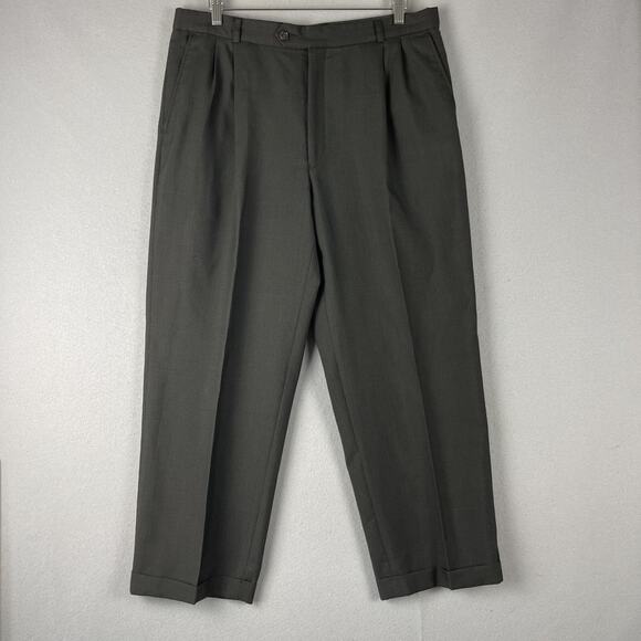 Kilburne and Finch Mens 2 Piece Suit Blazer 43R Brown Gray Plaid Pants 34x28 - Picture 12 of 16